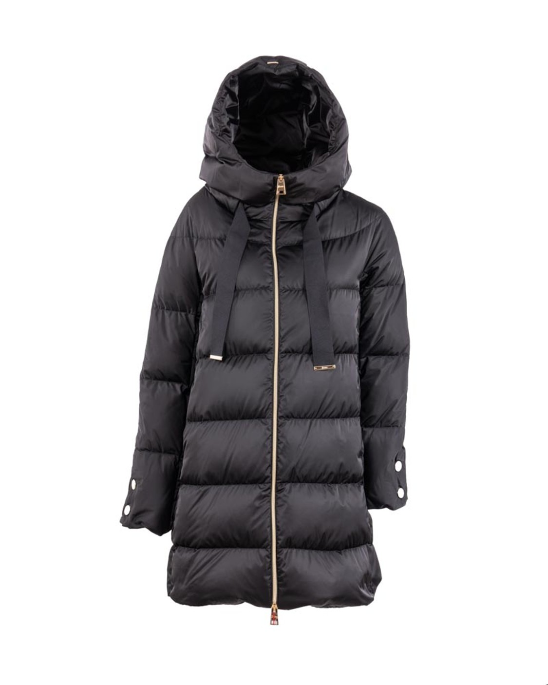 shop HERNO  Piumino: Herno piumino a-shape in raso.
Vestibilità regolare.
Cappuccio fisso regolabile con nastro in gros grain in tono.
Chiusura con zip a doppio cursore.
Tasche a filetto.
Automatici sul fondo manica.
Composizione: 100% Poliestere.
Made in Armenia.. PI1304D 12170Z-9300 number 5226068